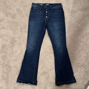 Navy Flare Jeans for Women